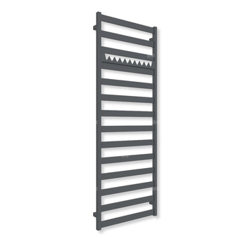 Grzejnik drabinkowy TERMA VIVO, podłączenie ZX, wym. 1630 x 600 mm, kolor szterling (farba), moc 681W