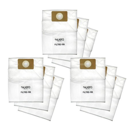 Wielowarstwowe antyalergiczne worki jednorazowe o poj. 12 l, komplet 9 szt.