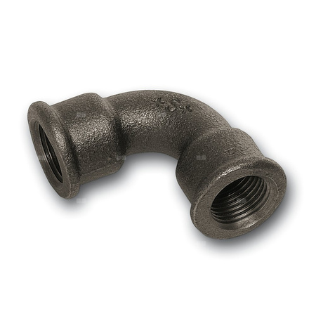 Łuk 90' SANHA 2#, żeliwo (czarny), 2 1/2'' (GW)