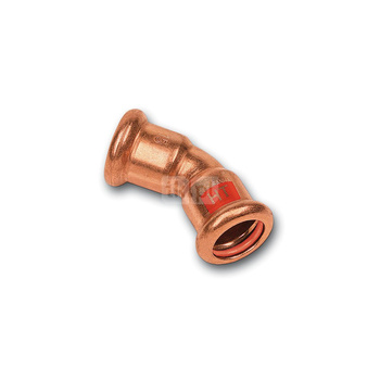 Łuk 45' SANHA Press Solar, miedź, 42 mm (zw x zw)