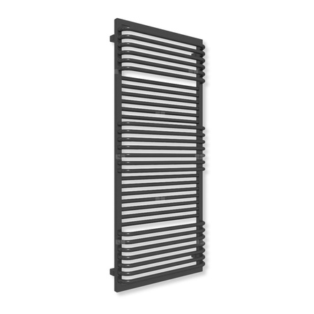 Grzejnik drabinkowy TERMA POC 2, podłączenie SX, wym. 1400 x 600 mm, kolor heban (farba), moc 1013W