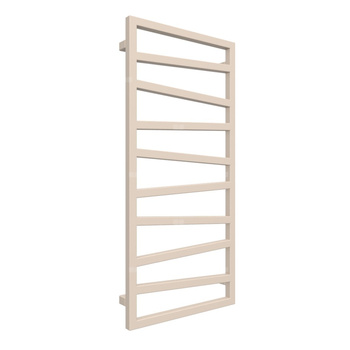 Grzejnik drabinkowy TERMA ZIGZAG, podłączenie SX, wym. 1070 x 500 mm, kolor jasna kość słoniowa RAL1015, moc 406W