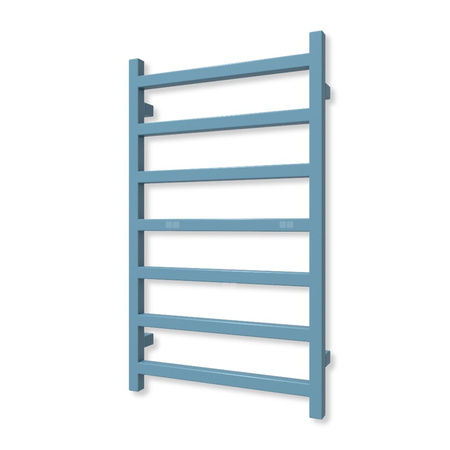 Grzejnik drabinkowy TERMA SIMPLE, podłączenie ZX, wym. 840 x 500 mm, kolor niebieski pastelowy RAL5024 (farba), moc 306W