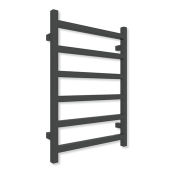 Grzejnik drabinkowy TERMA SIMPLE, podłączenie O1, wym. 720 x 500 mm, kolor czarny jak kruk soft (farba), moc 262W