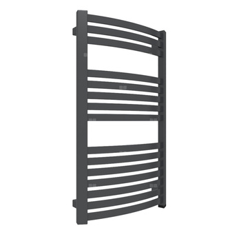 Grzejnik drabinkowy TERMA DEXTER ONE, podłączenie S8, wym. 860 x 500 mm, kolor metaliczna czerń, moc 394W