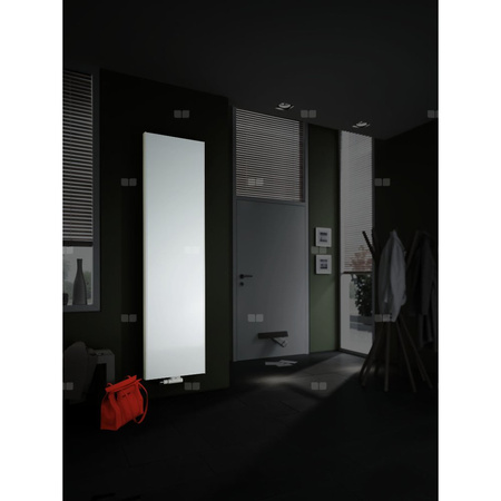 Grzejnik płytowy typ 22 KERMI X2 Verteo Plan, boczna osłona wym. 2200 x 600 mm, kolor biały, moc 2490 W