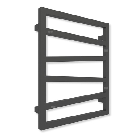 Grzejnik drabinkowy TERMA ZIGZAG, podłączenie SX, wym. 600 x 500 mm, kolor czarny RAL9011 (farba), moc 248W
