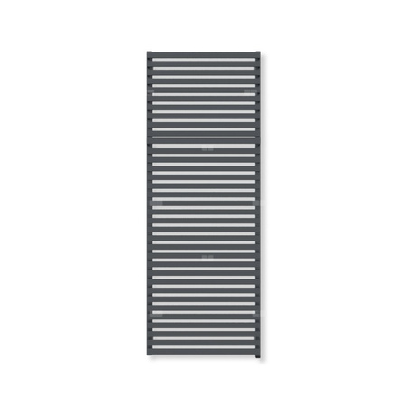 Grzejnik drabinkowy TERMA CITY ONE, podłączenie S8, wym. 1590 x 600 mm, kolor metaliczna czerń (farba), moc 1055W