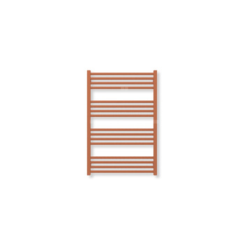 Grzejnik elektryczny TERMA FIONA 900 x 600 mm, kolor jasna Cu, moc 400 W, podłączenie E1, kabel spiralny z wtyczką srebrzysty