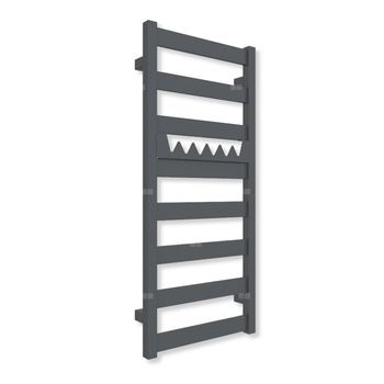 Grzejnik drabinkowy TERMA VIVO, podłączenie ZX, wym. 910 x 400 mm, kolor szterling (farba), moc 295W