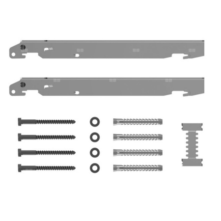 Zestaw uchwytów szybkiego montażu dla typu 11-33Wysokość montażowa 900 mm, WA 30 mm, lakierowany na biało