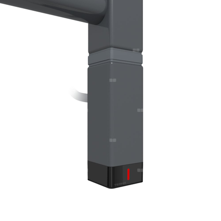 Grzałka TERMA One K30x30, 600W \ Tuba, Sterling, kabel prosty bez wtyczki z maskownicą [srebrzysty 1