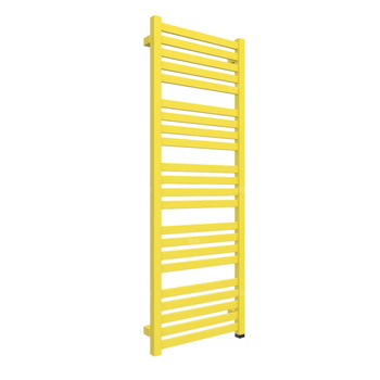 Grzejnik elektryczny TERMA MARLIN ONE 430 x 1185 mm, kolor żółty siarkowy RAL1016, moc 400 W, podłączenie E1, kabel prosty bez wtyczki 1,5m srebrzysty