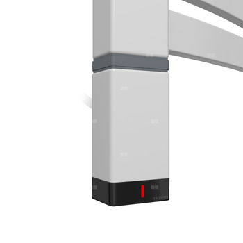 Grzałka TERMA One T36x40 Lewy, 400W Tuba, Silver Matt SMA, kabel spiralny z wtyczką [srebrzysty, 2,5m, logo Terma, instr. TERMA]