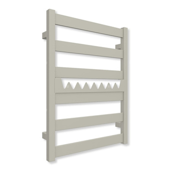 Grzejnik drabinkowy TERMA VIVO, podłączenie SX, wym. 670 x 500 mm, kolor szary jedwabisty RAL7044 (farba), moc 275W
