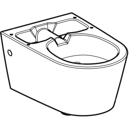 Wisząca miska WC do Geberit AquaClean Sela (produkowanych do 2018 roku): Biały-alpin