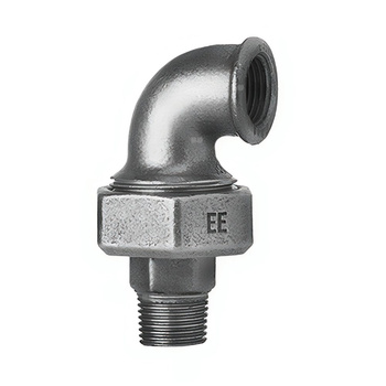 Śrubunek kątowy 90' ODLEWNIA ZAWIERCIE UA2/12/98 żeliwo (ocynk) 1'' (GW x GZ)