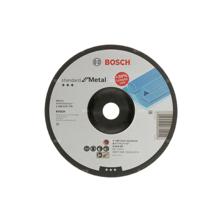 TAR.ŚCIERNA STD. F/METAL 180X8,0X22,23 W