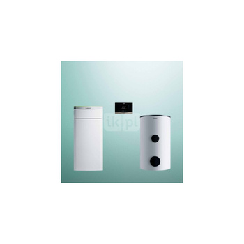 Pakiet systemowy OZE - Pompa ciepła gruntowa solanka-woda VAILLANT VWF 157/4 flexoTHERM 14.4 kW 400 V + Regulator sensoCOMFORT VRC 720 + Zasobnik c.w.u. VIH RW300/3BR + Moduł komunikacji internetowej VR 940f