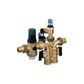 Zespół bezpieczeństwa, 1/2", gw. zewnętrzny, 8 bar, z reg. ciśnienia