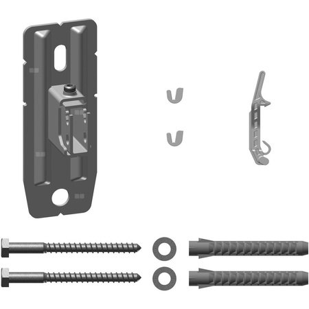 Zestaw wsporników ściennych zmiennyWA 35-45mm, biały