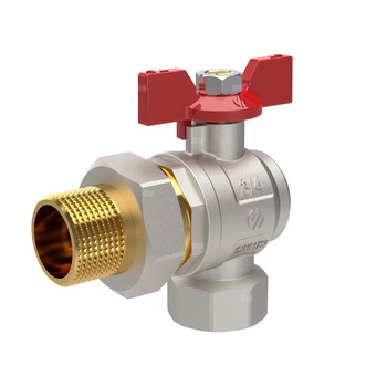 SENA VA30 zawór kulowy kątowy półśrubunek 3/4GW-1 GZ motylek