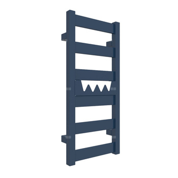 Grzejnik drabinkowy TERMA VIVO, podłączenie ZX, wym. 670 x 300 mm, kolor niebieski szafirowy RAL5003 (farba), moc 185W