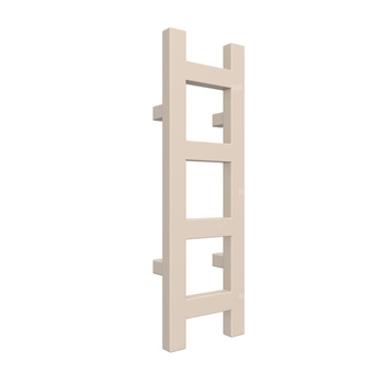 Grzejnik elektryczny TERMA EASY 640 x 200 mm, kolor jasna kość słoniowa RAL1015, moc 120 W, podłączenie E8, kabel prosty bez wtyczki z maskownicą