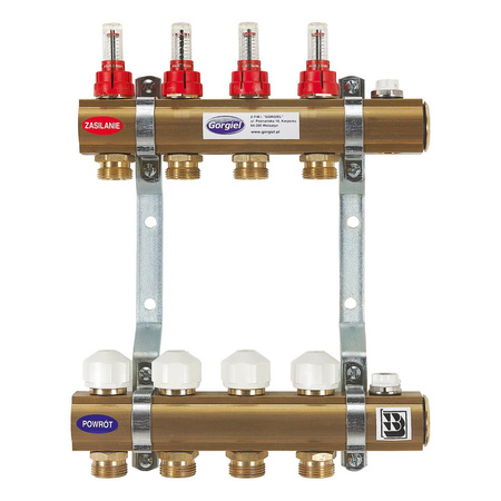 Rozdzielacz mosiężny R - 4 PT