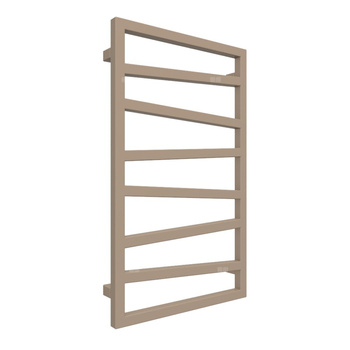 Grzejnik drabinkowy TERMA ZIGZAG, podłączenie Z1, wym. 835 x 500 mm, kolor irchowo-szary RAL1019, moc 300W