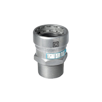 Nypel SANHA Heavy Steel Press, stal, 1 1/4'' (zw x GZ)