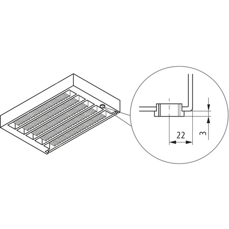 Kermi konwektor KNN21 140x72x2800 RAL 9016, 6 bar, z osłoną, podł. Uni