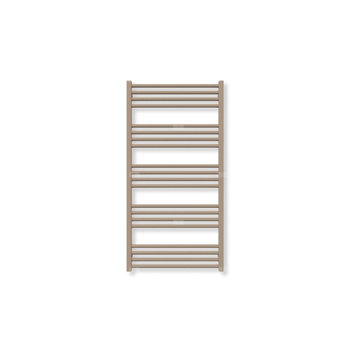 Grzejnik elektryczny TERMA FIONA 1140 x 580 mm, kolor kwarc, moc 600 W, podłączenie E8, kabel prosty bez wtyczki z maskownicą szary