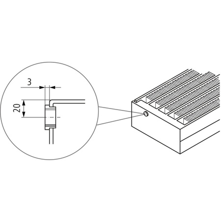 Kermi konwektor KNN21 70x72x3200 RAL 9016, 6 bar, z osłoną, podł. 14