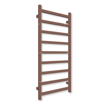 Grzejnik elektryczny TERMA SIMPLE 1080 x 500 mm, kolor Cu, moc 400 W, podłączenie E8, kabel spiralny z wtyczką