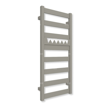 Grzejnik drabinkowy TERMA VIVO, podłączenie SX, wym. 910 x 400 mm, kolor szary kamienie RAL7030 (farba), moc 295W