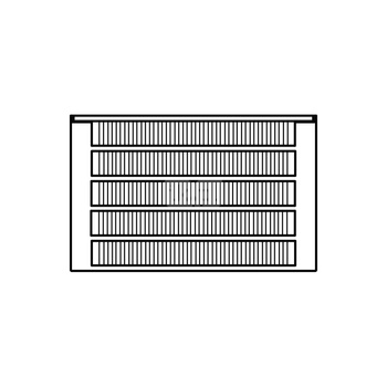 Konwektor Kermi Kon m. Str. Typ55 BH140x316x1400mm QN2514, weiß, 6bar, o. Abd., AB Uni.