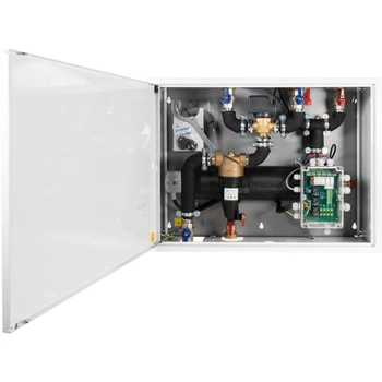 Moduł hydrauliczny do pomp ciepła AMB 900, z grzałką zanurzeniową 9 kW, zaworem przełączającym AZV, separatorem zanieczyszczeń ADS 181, przyłącza G1 1/4"