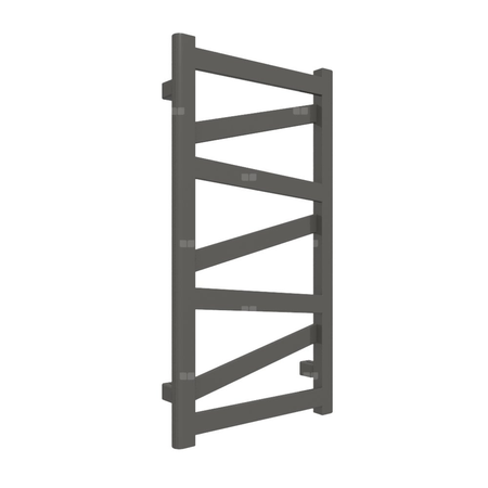 Grzejnik elektryczny TERMA VIPERA 400 x 750 mm, kolor brąz anodowy, moc 200 W, podłączenie E8, kabel prosty bez wtyczki z maskownicą