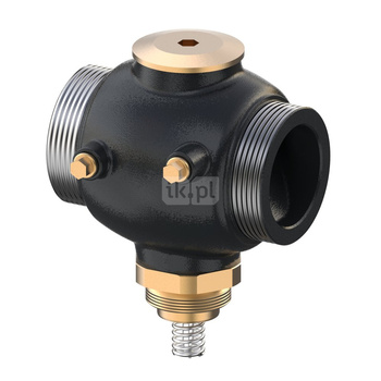 Zawór regulacyjny dwudrożny DANFOSS VGU, DN 50 (GZ metryczny x GZ metryczny), PN 25, Kvs: 20 m3/h