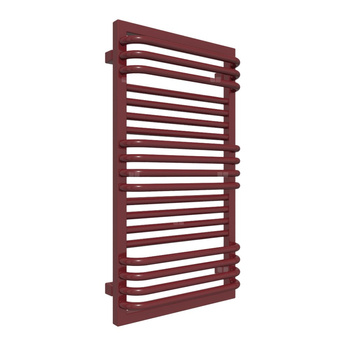 Grzejnik drabinkowy TERMA TERMA POC, podłączenie ZX, wym. 840 x 450 mm, kolor czerwony purpurowy RAL3004, moc 443W