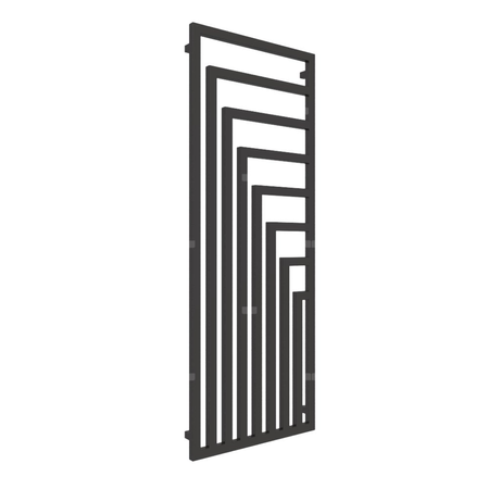 Grzejnik drabinkowy TERMA ANGUS V, podłączenie ZX, wym. 1780 x 680 mm, kolor brązowy czarny RAL8022, moc 1116W
