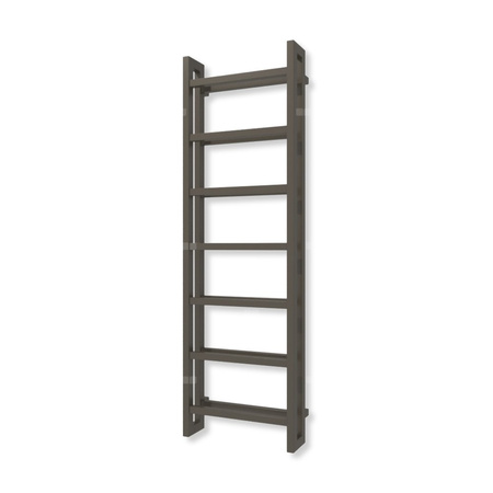 Grzejnik drabinkowy TERMA STAND, podłączenie SX, wym. 1610 x 500 mm, kolor ciemny brąz (farba), moc 872W