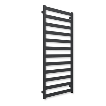 Grzejnik elektryczny TERMA VIVO ONE 1390 x 600 mm, kolor szterling, moc 600 W, podłączenie E1, kabel prosty bez wtyczki szary