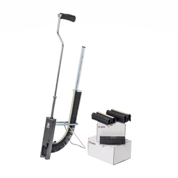 Zestaw: Taker QIK + 7500szt. (30x250szt.) Spinki montażowe QIK podwójne groty -  klejone 250szt.  -  długość 50mm