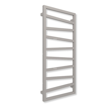 Grzejnik elektryczny TERMA ZIGZAG 1310 x 500 mm, kolor metaliczny beż, moc 600 W, podłączenie E8, kabel prosty bez wtyczki z maskownicą