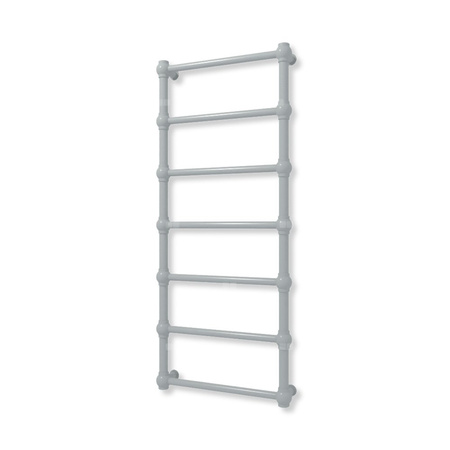 Grzejnik elektryczny TERMA RETRO 1170 x 500 mm, kolor metaliczny kamień, moc 300 W, podłączenie E8, kabel spiralny z wtyczką szary