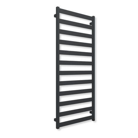 Grzejnik elektryczny TERMA VIVO ONE 1390 x 600 mm, kolor szterling, moc 600 W, podłączenie E1, kabel prosty bez wtyczki szary