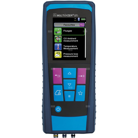 Sensor O2, CO/H2, pomiar ciągu kominowego AFRISO Multilyzer STx wyświetlacz kolorowy TFT 2,8'', akumulator Li-Ion, z drukarką, z walizką