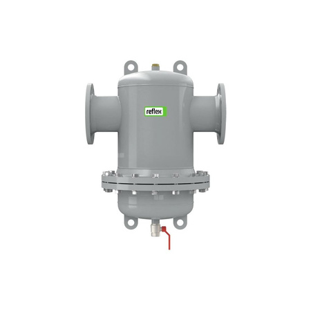 Separator mikropęcherzy REFLEX D 65 R, 10 bar / 110'C, DN65/PN16, z kołnierzem rewizyjnym, kolor: szary